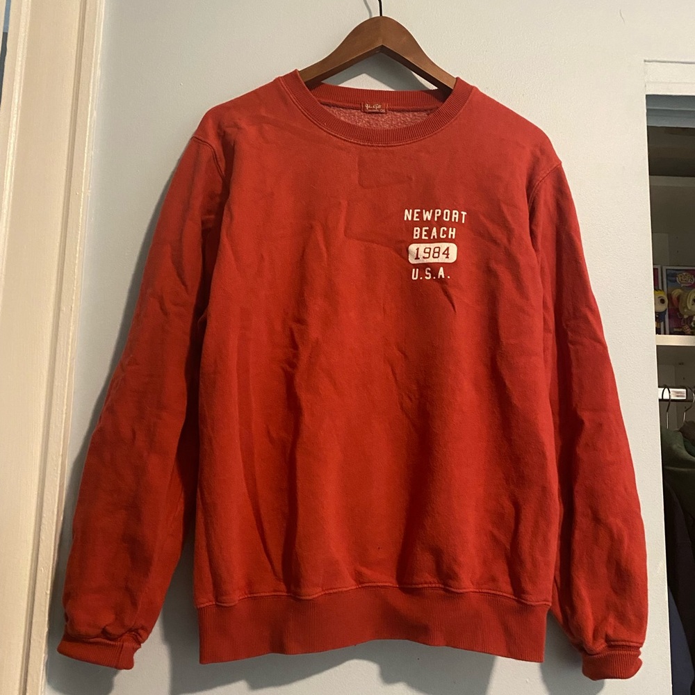 Brandy Melville Red Crewneck Sweatshirt